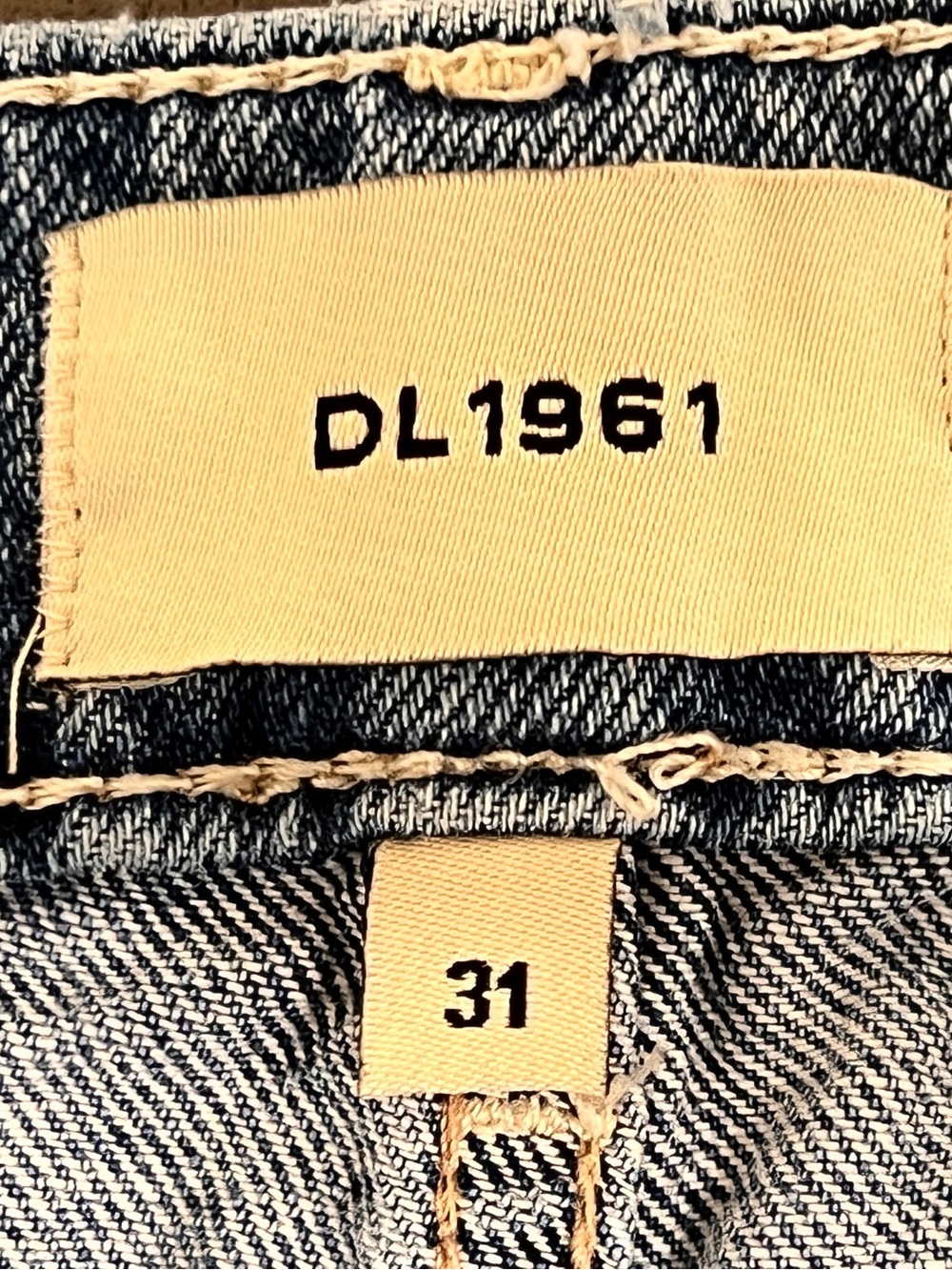 DL 1961 Ripped High Waist Wide Leg Crop Jeans Light Blue Wash Size 31/12 - Picture 8 of 16